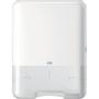 TORK Dispenser, Tork H3, Midi, 13,6x33,3x43,9cm, hvid, plast, til håndklædeark maks dybde 11,5 cm og maks bredde 25,5 cm