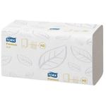 Håndklædeark,  Tork Xpress H2 Premium, 2-lags, W-fold, 34x21, 2cm,  8,5 cm, hvid, nyfiber