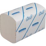 Håndklædeark,  Kimberly-Clark Scott, 1-lags, V-fold, 22x21cm, 10,5 cm, hvid, nyfiber, airflex *Denne vare tages ikke retur*