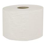 Toiletpapir,  neutral, 2-lags, 100m x 10cm, Ø13,5cm, hvid, nyfiber