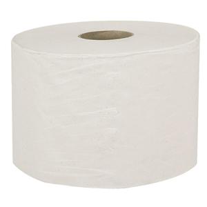 _ Toiletpapir,  neutral, 2-lags, 100m x 10cm, Ø13,5cm, hvid, nyfiber (603702*12)