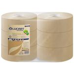 Jumborulle,  Lucart T3 Natural, 2-lags, Midi, 300m x 9,8cm, Ø24,5cm, ubleget, genanvendt papir
