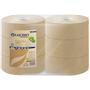 Lucart Jumborulle, Lucart T3 Natural, 2-lags, Midi, 300m x 9,8cm, Ø24,5cm, ubleget, genanvendt papir