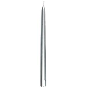 _ Antiklys, Duni, 26cm, Ø2,2cm, sølv, 6,5 timer, paraffin *Denne vare tages ikke retur* (950048*100)