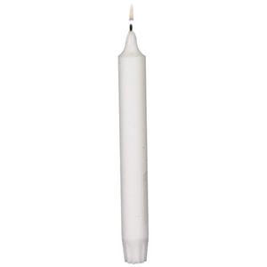 _ Kanallys, 20cm, Ø2,4cm, hvid, 6 timer, stearin *Denne vare tages ikke retur* (95087*120)