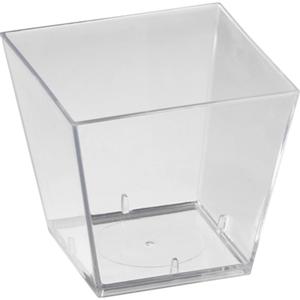 _ Amuse-Bouche,  Duni, 4, 9x4, 9x4, 6cm,  6 cl, klar, PS, firkantet *Denne vare tages ikke retur* (129811*600)