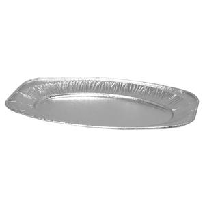 _ Serveringsfad,  ABENA, 43x28, 7x26cm,  sølv, aluminium,  mellem, oval, med præget bund, luksus (5404*50)