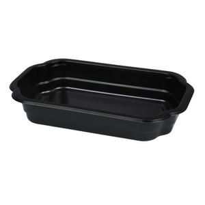 _ Plastbakke,  25x15, 9x4, 3cm,  1200 ml, sort, PP, 1-rums (131422*246)