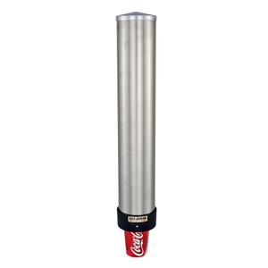 _ Dispenser,  Ø11,8cm, stål, metal/ plast,  til drikkebæger Ø80-98mm (131654)