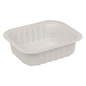_ Plastbakke,  13, 8x11, 4x3, 5cm,  350 ml, hvid, PP, 1-rums, 1/8 GN (131920*300)