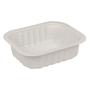 ABENA Plastbakke, 13,8x11,4x3,5cm, 350 ml, hvid, PP, 1-rums, 1/8 GN