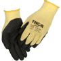 THOR Fingerdyppet latexhandske, THOR Grip, 10, gul, latex/polyester, ribkant *Denne vare tages ikke retur*