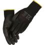 ODIN Fingerdyppet PU handske, ODIN Work, 10, sort, PA/polyester, ribkant