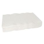 Papirvaskeklud,  ABENA, 6-lags, plain, 19x19cm, hvid, engangs