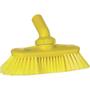 Vikan Drejeledsbørste med vandgennemløb, Vikan, gul, polyester/PP/rustfrit stål, 24 cm, blød, spaltet *Denne vare tages ikke retur*