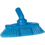 Drejeledsbørste med vandgennemløb,  Vikan, blå, polyester/ PP/ rustfrit stål, 24 cm, bløde børstehår,  spaltet