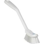 Opvaskebørste,  Vikan, 29x2, 5x6, 5cm,  hvid, polyester/ PP,  medium