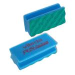 Skuresvamp,  Vileda PurActive High, 15x7x6, 5cm,  blå, PU, fin skureeffekt,  ridsefri
