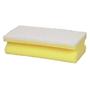 ABENA Skuresvamp, 12x6,5x4,2cm, hvid, polyester/polyether, fin skureeffekt