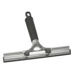 Vinduesskraber,  Vikan, 25x20x4cm,  sort, galvaniseret stål/ PP/ gummi,  25 cm