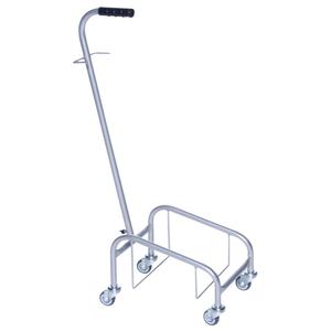 Tina Trolleys Spandvogn,  Tina Trolleys, 400x270x900mm,  sølv, pulverlakeret stål, med håndtag, uden spand *Denne vare tages ikke retur* (2080)