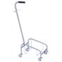 Tina Trolleys Spandvogn, Tina Trolleys, 400x270x900mm, sølv, pulverlakeret stål, med håndtag, uden spand *Denne vare tages ikke retur*