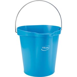 VIKAN Spand til fødevarer,  Vikan, 31, 8x32, 5cm,  12 l, blå, PP/ rustfrit stål, med hældetud (169760)