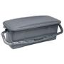 VIKAN Moppeboks,  Vikan ErgoClean,  64x24x22cm,  grå, PP, med låg og hank, til 40 cm system