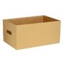 ABENA Transportkasse, 38x24,5x18cm, brun, pap, 1-rums, lille, med håndtag