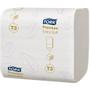 TORK Toiletpapir i ark, Tork T3 Premium, 2-lags, 19x11cm, hvid, nyfiber