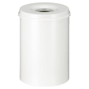 _ Brandhæmmende affaldsspand,  hvid, metal, 30 l, brandsikker *Denne vare tages ikke retur* (176537)
