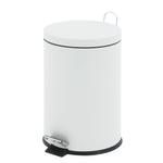 Pedalspand,  EKO, hvid, stål, 30 l, med inderspand i plast