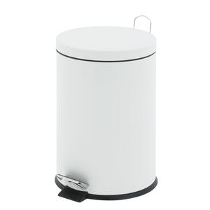 _ Pedalspand,  EKO, hvid, stål, 5 l, med inderspand i plast (176445)