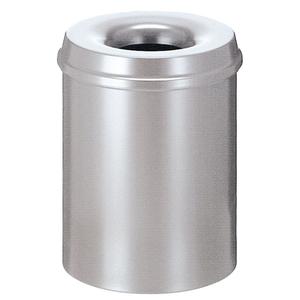 _ Brandhæmmende affaldsspand,  sølv, metal, 15 l, brandsikker *Denne vare tages ikke retur* (176521)
