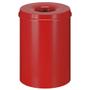 _ Brandhæmmende affaldsspand,  rød, metal, 30 l, brandsikker *Denne vare tages ikke retur*