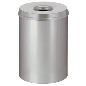 _ Brandhæmmende affaldsspand,  grå, metal, 30 l, brandsikker *Denne vare tages ikke retur* (176532)