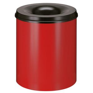 _ Brandhæmmende affaldsspand,  rød, metal, 80 l, med sort låg, brandsikker *Denne vare tages ikke retur* (176551)