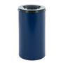 _ Brandhæmmende affaldsspand,  blå, metal, 50 l, med sort låg, brandsikker *Denne vare tages ikke retur*