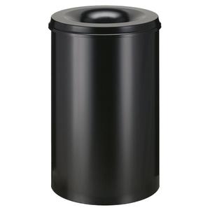 _ Brandhæmmende affaldsspand,  sort, metal, 110 l, brandsikker *Denne vare tages ikke retur* (176558)