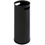 Paraplyspand,  sort, metal, med inderspand i plast, og håndgreb *Denne vare tages ikke retur*