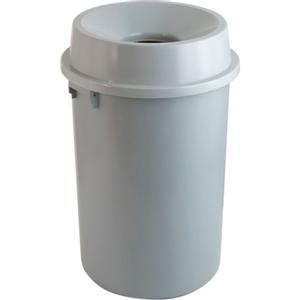 _ Affaldsspand,  grå, plast, 90 l, med åben top *Denne vare tages ikke retur* (176414)