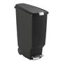 Simplehuman Pedalspand, Simplehuman, sort, plast, 40 l, med bred pedal, soft close låg, samt lås på låget *Denne vare tages ikke retur*