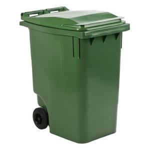 _ Affaldscontainer,  grøn, plast, 360 l, UV-resistent,  til tungt affald og udendørs *Denne vare tages ikke retur* (176400)