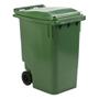 ABENA Affaldscontainer, grøn, plast, 360 l, UV-resistent, til tungt affald og udendørs *Denne vare tages ikke retur*