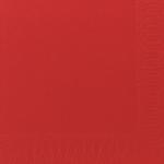 Frokostserviet,  Duni, 3-lags, 1/4 fold, 33x33cm, rød, nyfiber