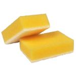 Skuresvamp,  5, 5x9x2, 8cm,  hvid, polyester/ polyether,  fin skureeffekt