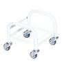 Tina Trolleys Dunkvogn, Tina Trolleys, 245x255x230mm, hvid, pulverlakeret stål/rustfrit stål, til 10-12 kg dunke *Denne vare tages ikke retur*