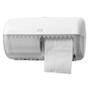 TORK Dispenser, Tork T4, 15,3x28,6x15,8cm, hvid, plast, til 2 ruller toiletpapir