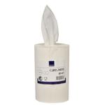 Håndklæderulle,  ABENA Care-Ness Excellent,  1-lags, Mini, 120m x 20cm, Ø12,5cm, hvid, nyfiber, uden hylse