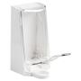 STERISOL Dispenser, Sterisol, 700 ml, stål, til lukket dispenser med klar kappe, rustfri albuebetjening